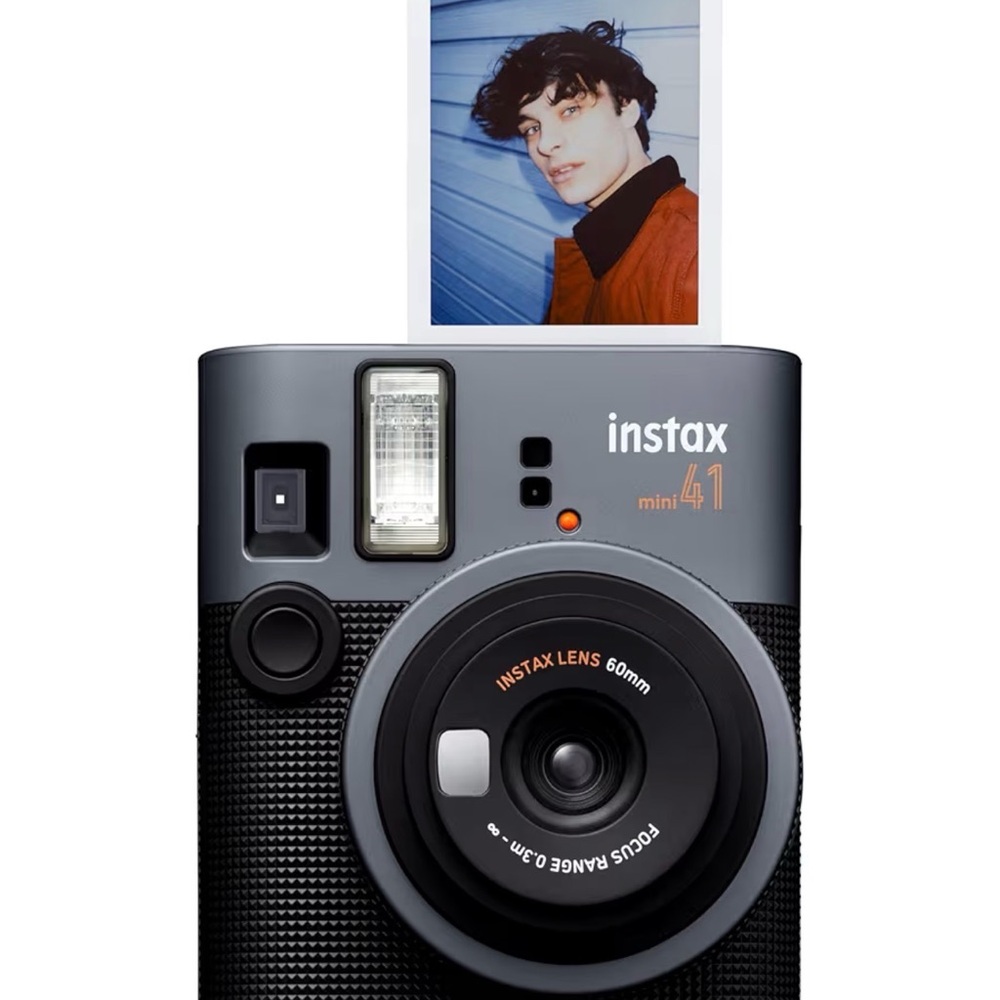 Fujifilm instax mini 41 Instant Camera - Charcoal Gray and Black